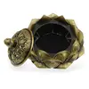 Vas pentru ardere tamaie si ierburi parfumate, model floare de Lotus - 10cm, imagine 2