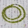 Colier peridot patratele 4-5mm