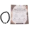 Bratara pentru PROTECTIE ELECTROMAGNETICA cu cristale naturale si Argint 925, 6mm, imagine 2