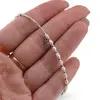 Bratara Perle de cultura albe lunguiete cu tija gravata si charm moneda din argint 925, imagine 3