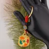 Breloc feng shui cu Wu Lou, monede chinezesti si pesti Koi pentru perseverenta si ambitie, 9cm, imagine 2