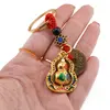 Breloc feng shui cu Wu Lou si monede chinezesti pentru longevitate si prosperitate, 10cm, imagine 3