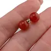 Cercei cu surub Carneol sfere 8mm, imagine 3