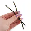 Lumanari ritualice negre spirala - Mystic Flame, 12 buc, imagine 3