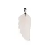 Pandantiv aripa de inger din Cuart roz, 43mm