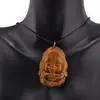 Pandantiv Ochi de tigru figurina gravata Ganesha, 42mm, imagine 2