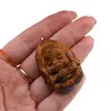 Pandantiv Ochi de tigru figurina gravata Ganesha, 42mm, imagine 3