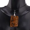 Pandantiv Ochi de tigru figurina gravata tigru, 39mm, imagine 2
