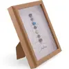 Tablou decorativ cu cristale pentru chakre si silueta feminina, 20cm, imagine 2