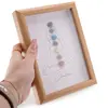 Tablou decorativ cu cristale pentru chakre si silueta feminina, 20cm, imagine 3