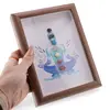 Tablou decorativ cu cristale pentru echilibrarea chakrelor, 20cm, imagine 3