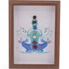 Tablou decorativ cu cristale pentru echilibrarea chakrelor, 20cm