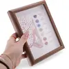 Tablou decorativ cu cristale si simbolurile celor 7 chakre, 20cm, imagine 3