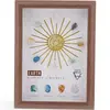 Tablou decorativ cu cristalele reprezentative elementului PAMANT, 20cm