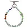Accesoriu pentru telefon Aventurin, cristale 7 chakre si floare, imagine 2