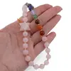 Accesoriu pentru telefon Cuart roz, cristale 7 chakre si merkaba, imagine 3
