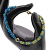Bratara Apatit patratele si Peridot discuri, 4mm, imagine 3