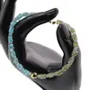 Bratara Apatit si Peridot discuri 4mm si sfere 3mm, imagine 3
