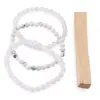 Set Bratari pentru Ziua de Duminica – Reset si Claritate, Cristal de Stanca, Howlit si Selenit