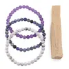 Set Bratari pentru Ziua de Luni – Calm si Claritate, Ametist, Sodalit si Howlit