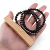 Set Bratari pentru Ziua de Sambata – Relaxare si Ancorare, Roca Vulcanica, Onix Negru si Hematit, imagine 4