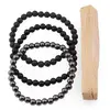 Set Bratari pentru Ziua de Sambata – Relaxare si Ancorare, Roca Vulcanica, Onix Negru si Hematit