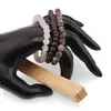 Set Bratari pentru Ziua de Vineri – Iubire si Pasiune, Cuart Roz, Granat si Rodonit, imagine 3
