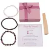 Set Bratari pentru Ziua de Vineri – Iubire si Pasiune, Cuart Roz, Granat si Rodonit, imagine 5