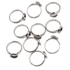 Accesorii din inox - inel reglabil cu baza si montura 8mm - set 10 buc
