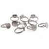 Accesorii din inox - inel reglabil cu baza 10mm - set 10 buc, imagine 2