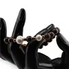Bratara pe elastic Perle de cultura, bumbi aurii si Ochi de tigru sfere 8mm, imagine 3