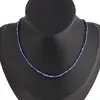 Colier Lapis lazuli sfere microfatetate 2mm, imagine 3