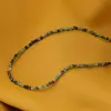 Colier Rubin in zoisit sfere microfatetate 2mm, imagine 2