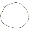 Colier Turcoaz natural sfere microfatetate 2mm
