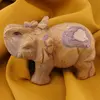 Figurina gravata Elefant din Mookait, 12,5cm, imagine 2