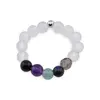 Inel pe elastic cu cristale naturale si argint 925 pentru zodia Capricorn, 4mm
