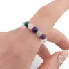 Inel pe elastic cu cristale naturale si argint 925 pentru zodia Taur, 4mm, imagine 3