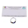 Inel pe elastic cu cristale naturale si argint 925 pentru zodia Varsator, 4mm, imagine 2