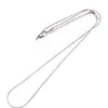 Lantisor din inox argintiu model clasic, 40cm