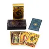 Tarot cu Folie Albastra si Aurie, Ochiul Atotvazator, THE FOOL – cu brosura explicativa - 78 de carti, imagine 3