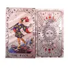 Tarot cu Folie Rose Gold, Faze Lunare, THE FOOL – cu brosura explicativa - 78 de carti, imagine 2