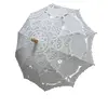 Umbrelă albă din dantelă brodată, accesoriu elegant pentru mirese, ședințe foto și evenimente speciale, imagine 4