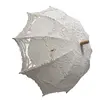 Umbrela crem din dantela brodata, accesoriu elegant pentru nunta, sedinte foto si evenimente speciale, imagine 3