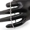 Bratara Diamant herkimer si bumbi din Argint 925, imagine 2