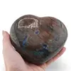 Inima unicat din Labradorit cu portret gravat, 10cm, imagine 4