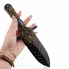 Sabie unicat din Obsidian, 26cm, imagine 3
