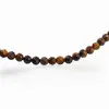 Sirag Ochi de tigru sfere fatetate 4mm, 39cm, imagine 2