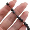 Sirag Obsidian fulg de nea sfere fatetate 6mm, 38cm, imagine 3