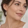 Cercei cu agatatoare Perle de cultura si Argint 925, 5mm – imagine de prezentare în context