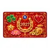 Card pentru manifestare si indeplinirea dorintelor de Revelion 2027, cu lista de dorinte si plic